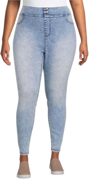 Women's High Rise Denim Jeggings by Terra and Sky