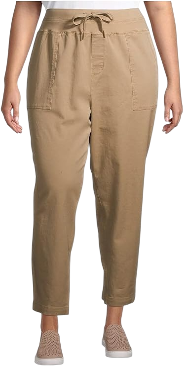 Ant Plus Size Cargo Utility Capri Pants by Terra and Sky